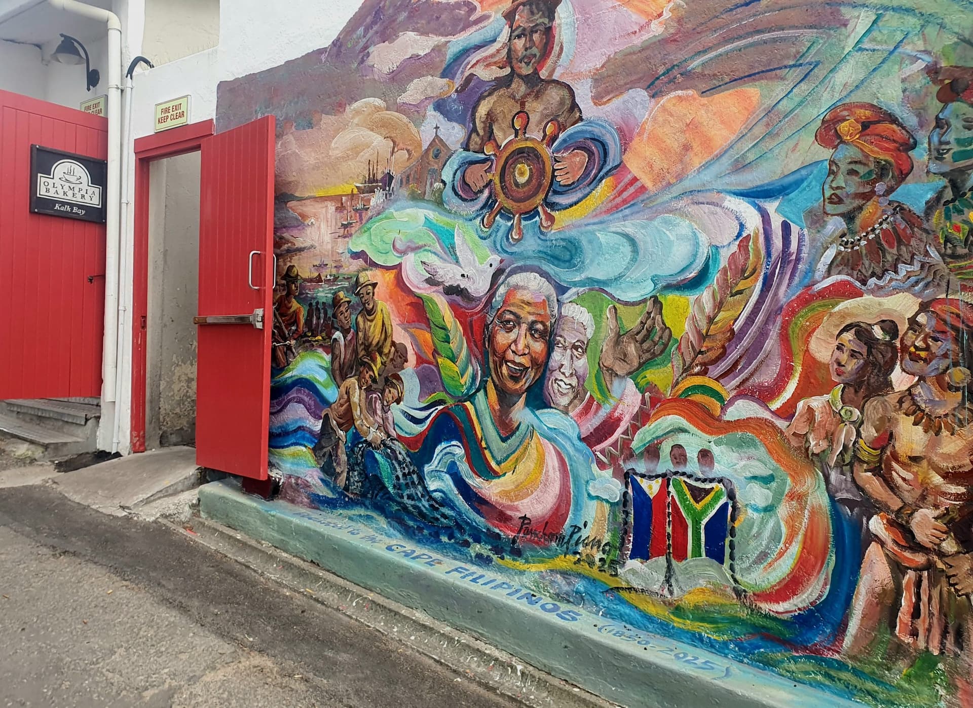 Kalk Bay Olympia Bakery mural